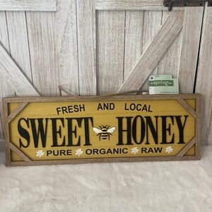 Yellow Sweet Honey Sign